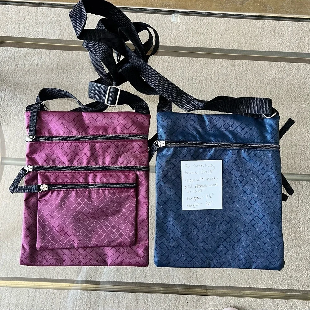 Stylish Crossbody Bags for Men - Purple and Blue